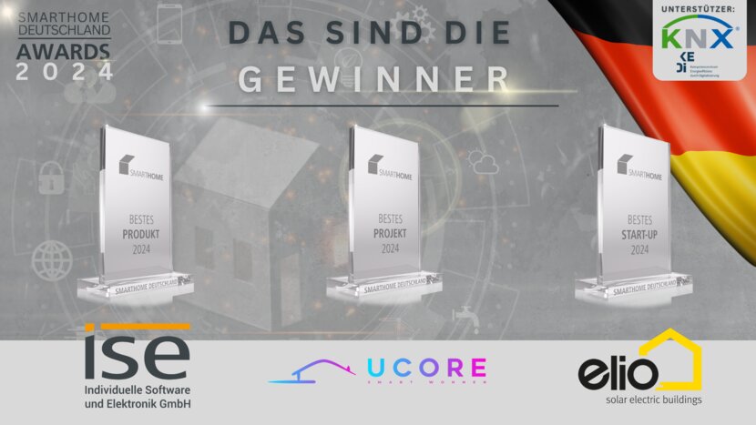 Ausgezeichnet smart: Das sind die Gewinner der SmartHome Deutschland Awards 2024 SmartHome Deutschland Award 2024